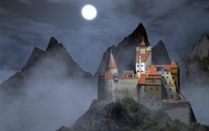 Castle Bran by night